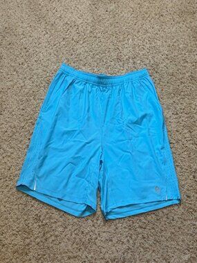Tasc Men Waves Blue Recess 7" Unlined Performance Shorts Size Large L EUC